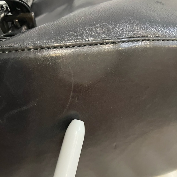 Prada Vintage Leather Chain-Strap Mini Backpack – Black/Gunmetal, Made in Italy - Picture 6 of 15